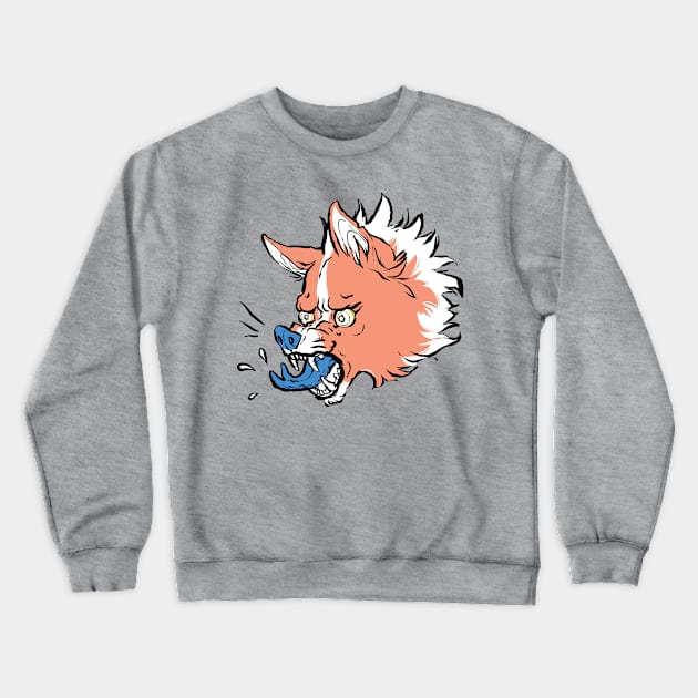 Demon Corgi Crewneck Sweatshirt by EricaFeldArt